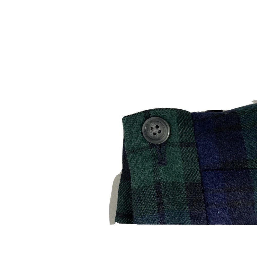 LL Bean Wool Plaid Skirt Womens 10 Petite Academia Pleated Classic Preppy - Picture 10 of 12